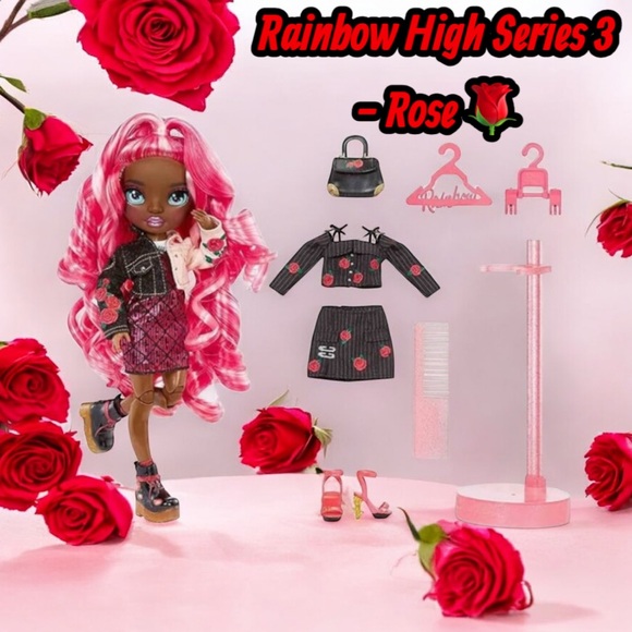 Rainbow High Series 3 Daria Roselyn Fashion Doll – Rose...
